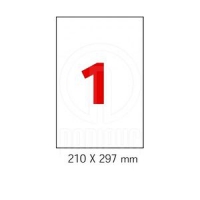 Бумага самоклейка этикетки ВМ 210*297мм 100л/пачка - канцтовары в Минске